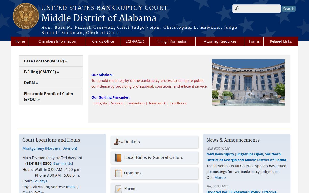 Russell County criminal court records federal bankruptcy court source