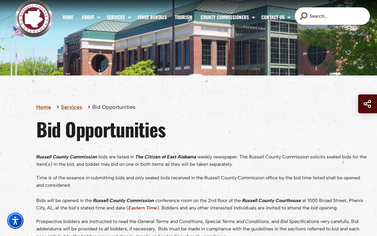 Russell County court records courthouse and jail project updates